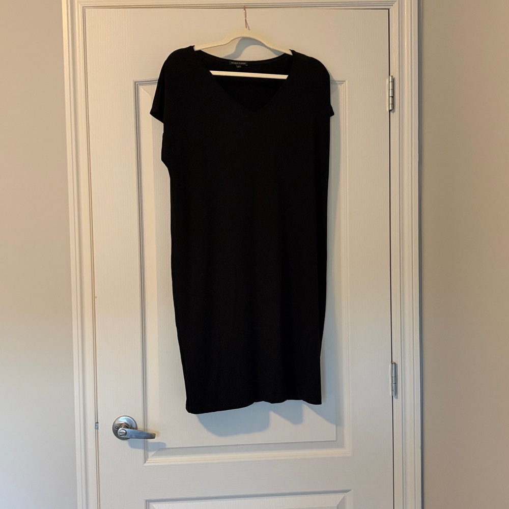 Eileen Fisher Black Stretch Jersey Shift Dress – Size L – Ultra Comfy